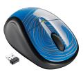 logitech m305 wireless mouse blue swirl extra photo 2