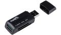 natec ncz 0560 mini ant 3 card reader sdhc usb20 black extra photo 2