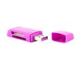 natec ncz 0665 mini ant 3 card reader sdhc usb20 purple extra photo 2