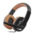 natec nsl 0694 kingfisher headphones with microphone brown extra photo 1