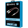 sandberg headset converter dual single jack extra photo 1