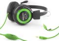 esperanza eh152g stereo headphones with microphone falcon green extra photo 1