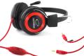 esperanza eh152r stereo headphones with microphone falcon red extra photo 1