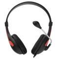 esperanza eh158r stereo headphones with microphone rooster red extra photo 1