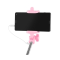 extreme media nst 0984 sf 20w selfie stick wired pink extra photo 2
