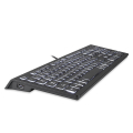 perixx periboard 324 wired backlit scissor usb keyboard with two hubs extra photo 1