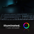 perixx periboard 329 wired backlit high scissor usb keyboard extra photo 1