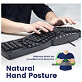 perixx periboard 512 b ergonomic split black usb keyboard extra photo 2