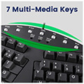 perixx periboard 512 b ergonomic split black usb keyboard extra photo 6