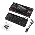 perixx periboard 515 h plus wired mini usb keyboard with touchpad and 2 hubs extra photo 4