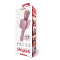 forever bms 400 microphone with bluetooth speaker pink extra photo 1
