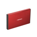 natec nkz 1279 rhino go 25 sata usb 30 external hdd enclosure red extra photo 2