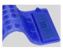 keysonic rubber keyboard blue extra photo 2