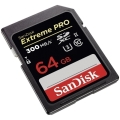 sandisk sdsdxpk 064g gn4in extreme pro 64gb sdxc uhs ii u3 class 10 extra photo 1