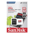 sandisk sdsquar 256g gn6ma 256gb ultra a1 micro sdxc u1 class 10 with adapter extra photo 1