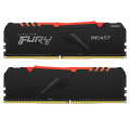 ram kingston kf426c16bbak2 16 fury beast rgb 16gb 2x8gb ddr4 2666mhz dual kit extra photo 1