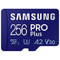 samsung mb md256kb ww pro plus 256gb micro sdxc 2021 uhs i u3 v30 a2 usb adapter extra photo 1