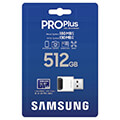 samsung mb md512sb ww pro plus 512gb micro sdxc 2023 uhs i u3 v30 a2 usb reader extra photo 2