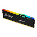 ram kingston kf552c40bba 16 fury beast rgb 16gb ddr5 5200mhz cl40 xmp extra photo 1