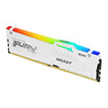 ram kingston kf552c40bwa 16 fury beast white rgb 16gb ddr5 5200mhz cl40 xmp extra photo 1