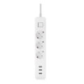 xiaomi mi power strip 3x power ac outlets 3x usb ports white extra photo 2