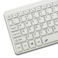 qoltec 50251 wireless touchpad keyboard 24ghz white extra photo 1