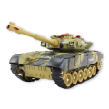 rc infrared battle tank 2 pieces set green and beige extra photo 1