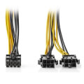 nedis ccgp74415va015 internal power cable eps 8 pin male 2x pci express female 015m extra photo 1