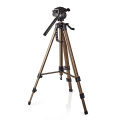 nedis tpod2300bz tripod pan tilt 161cm max 35kg black silver extra photo 1