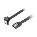 lanberg sata data iii 6gb s f f cable metal clips angled black 50cm extra photo 1