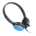 ugo usl 1221 on ear headset with mic blue extra photo 1