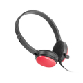 ugo usl 1222 on ear headset with mic red extra photo 1