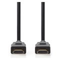 nedis cvgt34000bk10 high speed hdmi cable with ethernet 1m black extra photo 1