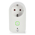 nedis wifip120fwt wifi smart plug power monitor schuko type f 16a extra photo 1