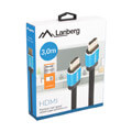lanberg hdmi m m v20 cu box premium certificate cable 3m black extra photo 2
