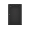 lanberg wall mounted rack 19 18u 570x600mm demounted flat pack black extra photo 2