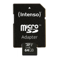 intenso 3433490 64gb micro sdxc uhs i professional class 10 adapter extra photo 2