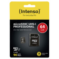 intenso 3433490 64gb micro sdxc uhs i professional class 10 adapter extra photo 3