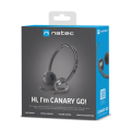 natec nsl 1665 canary go headset with microphone black extra photo 5