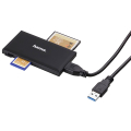 hama 181018 usb 30 multi card reader sd microsd cf ms black extra photo 2