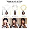 hunter 10 ring light with 160cm tripod extra photo 6