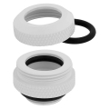 corsair hydro x fitting hard xf straight glossy white 4 pack 12mm od compression extra photo 2