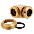 corsair hydro x fitting hard xf 90 angled gold 2 pack 12mm od compression extra photo 2