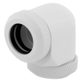 corsair hydro x fitting hard xf 90 angled glossy white 2 pack 12mm od compression extra photo 1