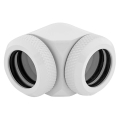 corsair hydro x fitting hard xf 90 angled glossy white 2 pack 14mm od compression extra photo 2