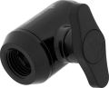 corsair hydro x fitting adapter xfshut off ball valve black extra photo 1