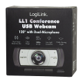 logilink ua0377 conference hd usb webcam 120 dual microphone manual focus extra photo 7