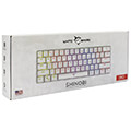 pliktrologio white shark mechanical keyboard red switch shinobi white extra photo 1