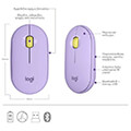 logitech 910 006752 m350 pebble wireless bluetooth mouse lavender extra photo 1