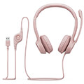 logitech 981 001281 h390 usb headset rose extra photo 2